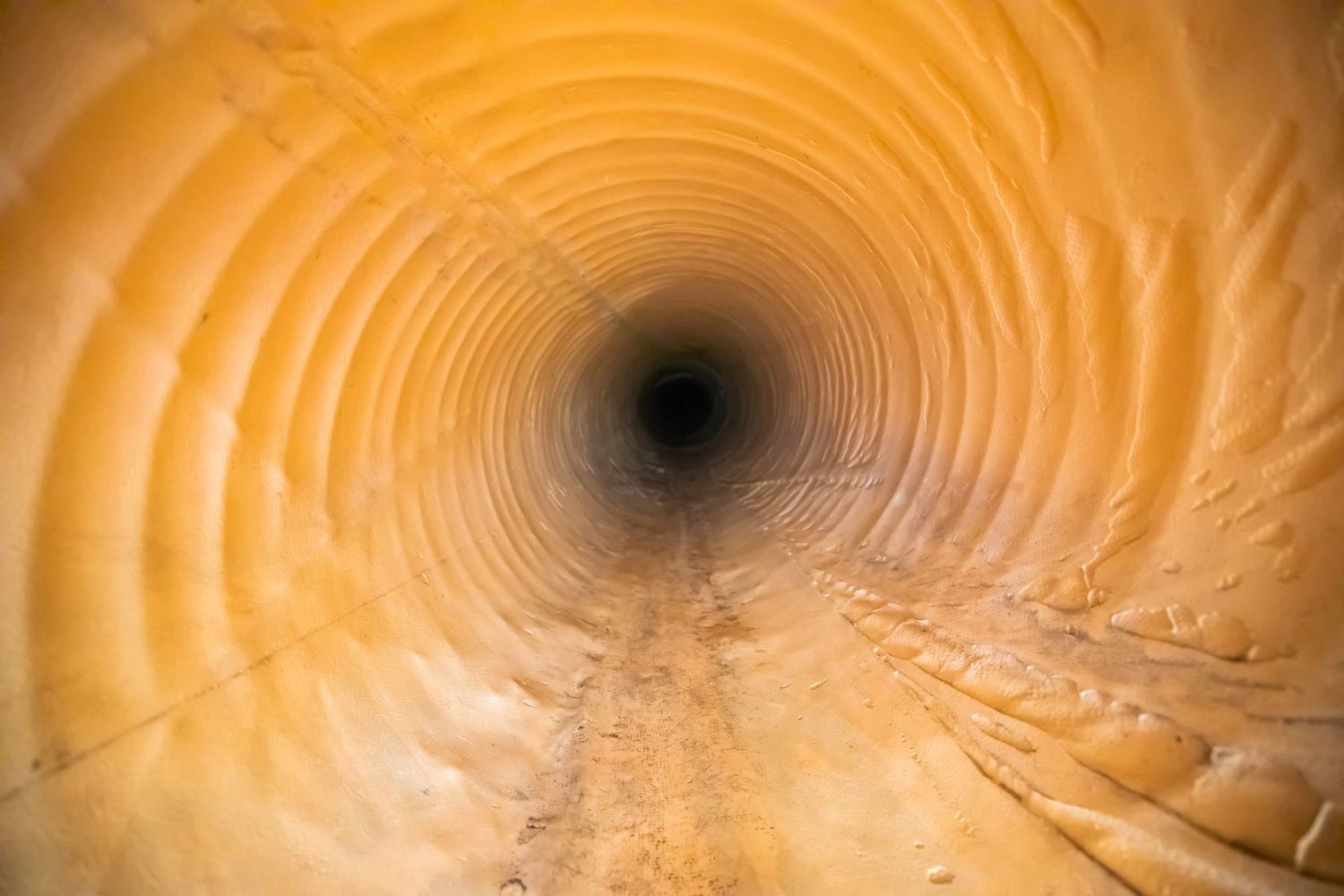 The same culvert after Triplex Liner installation, looking through